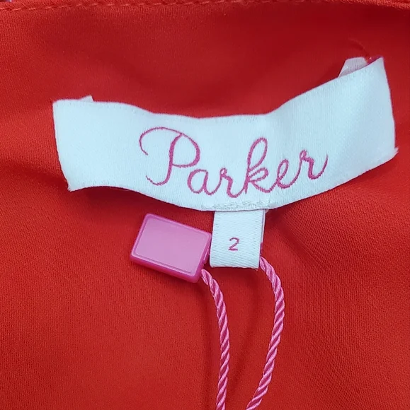 🔥HostPick🔥PARKER -size 2 -Purple and Red Sleeveless V-Neck High-Low Dress